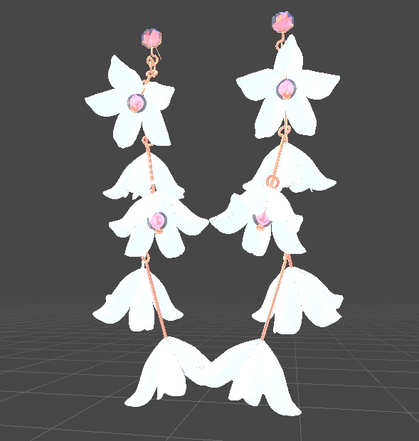 【PB対応】 VRChat用 アクセサリー イヤリング