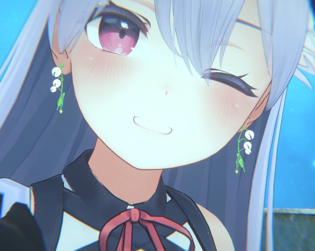 【PB対応】VRChat用アクセサリー鈴蘭(スズラン)