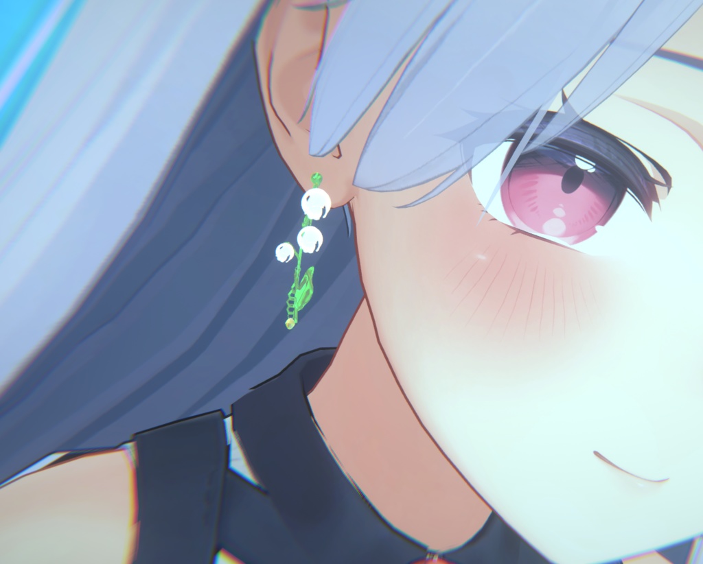 【PB対応】VRChat用アクセサリー鈴蘭(スズラン)