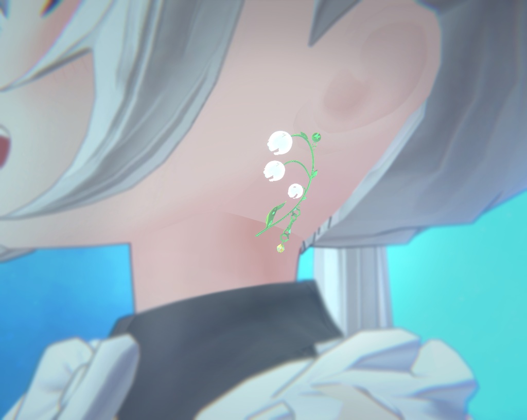 【PB対応】VRChat用アクセサリー鈴蘭(スズラン)