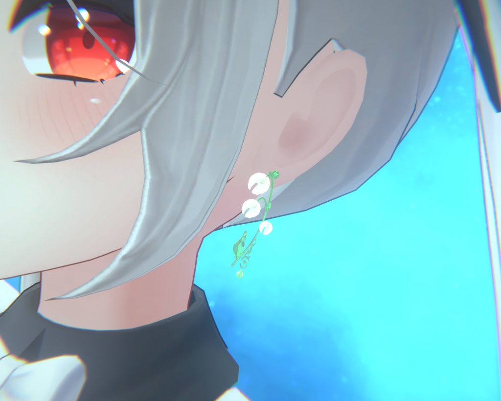 【PB対応】VRChat用アクセサリー鈴蘭(スズラン)