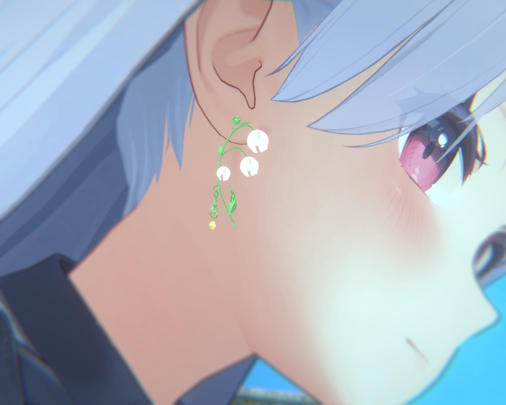【PB対応】VRChat用アクセサリー鈴蘭(スズラン)