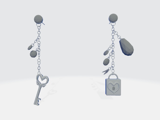 【PB対応】 VRChat用 アクセサリー イヤリング