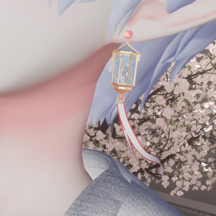 【PB対応】 VRChat用 Lamp アクセサリー イヤリング