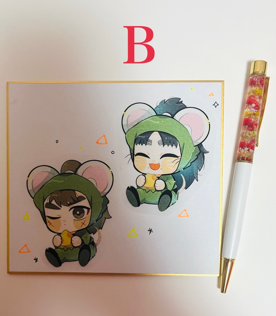 【RKRN】ねずみ六年生 色紙+ボールペンセット