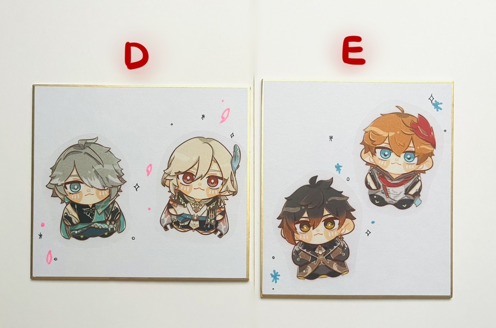 【原神】色紙イラスト