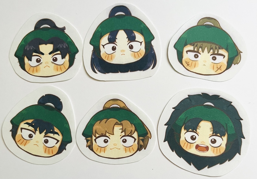 【RKRN】六年生お顔シールセット