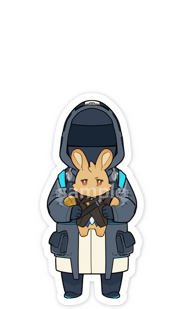 ドクターとムうさ ステッカー