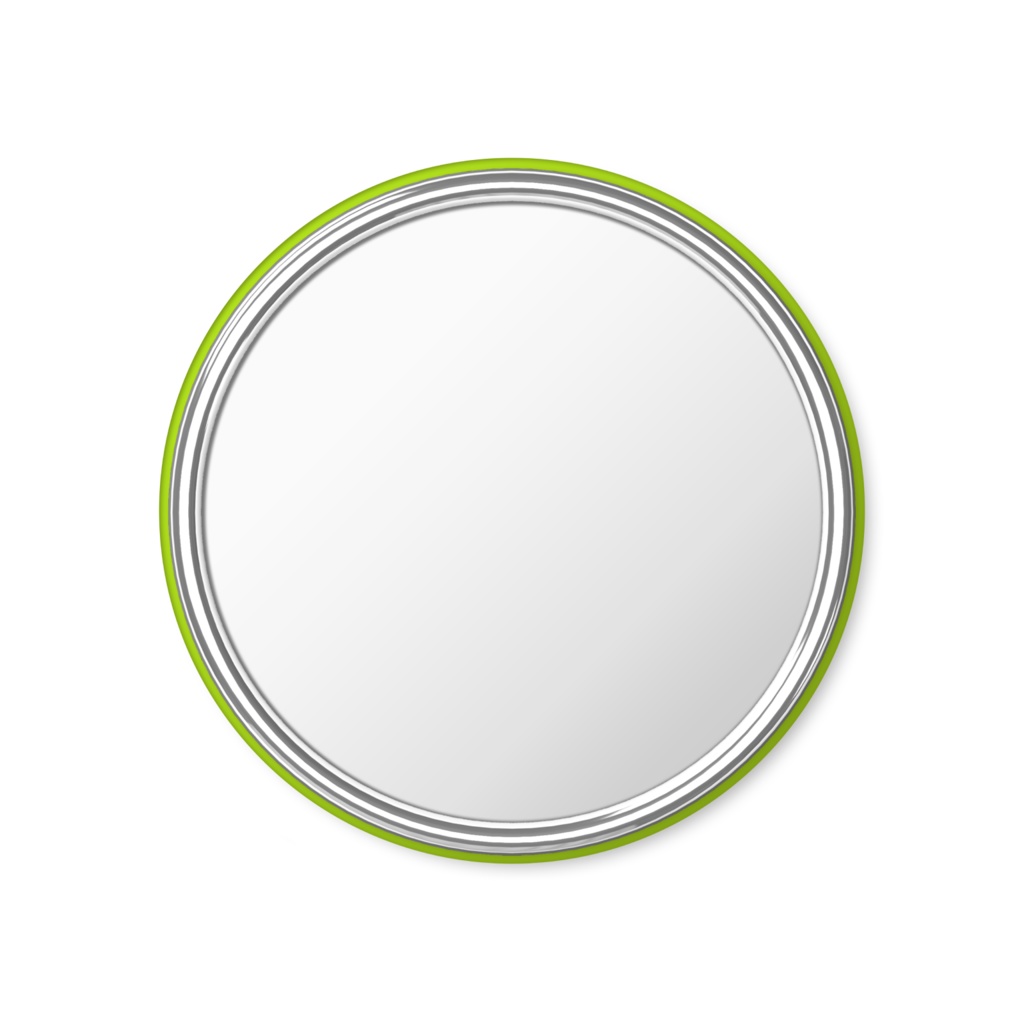 ちょんから 缶ミラー黄緑