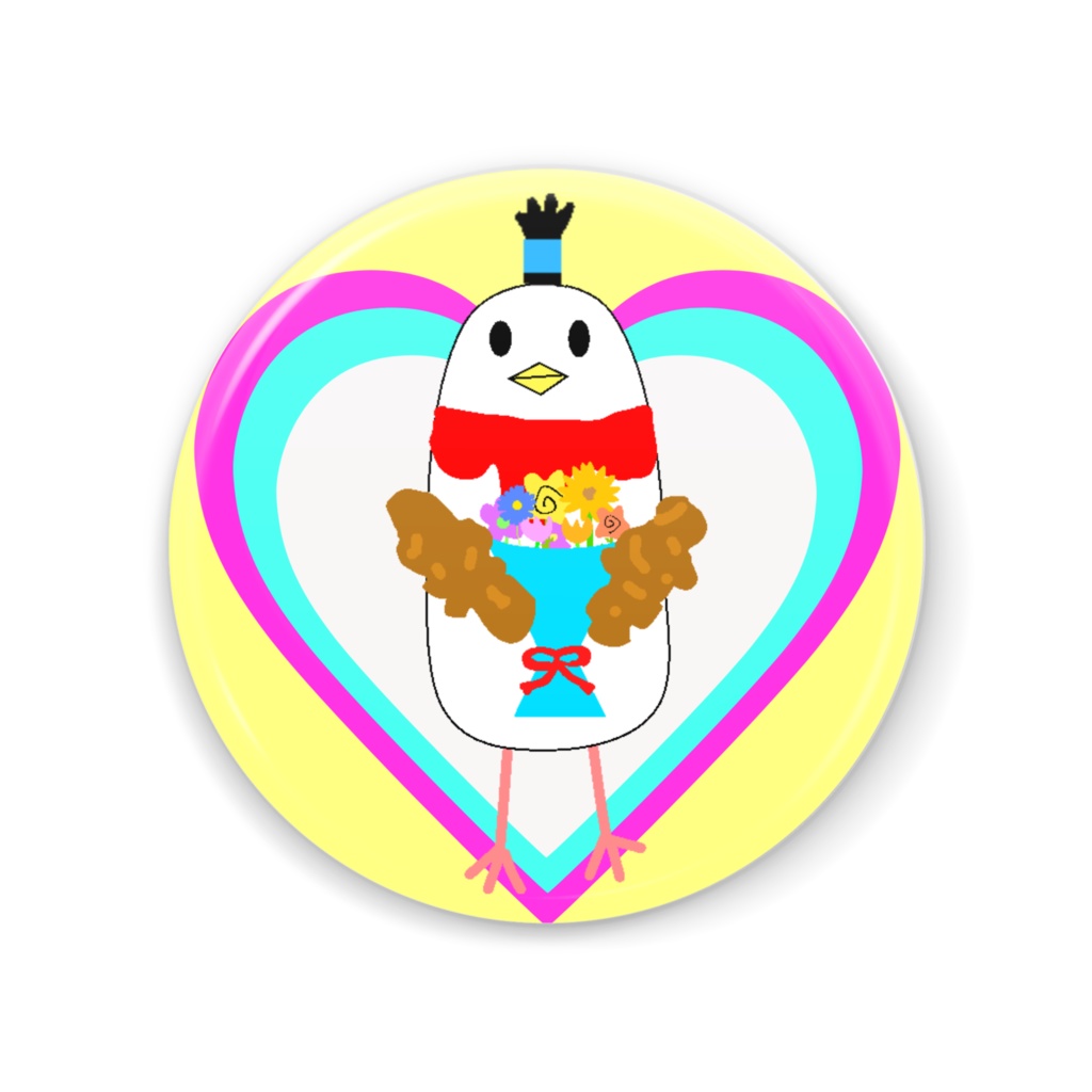 ちょんから缶ミラー 花束