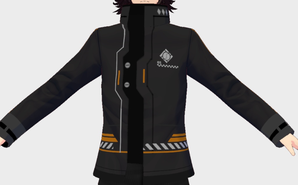 Vroid用近未来っぽい服