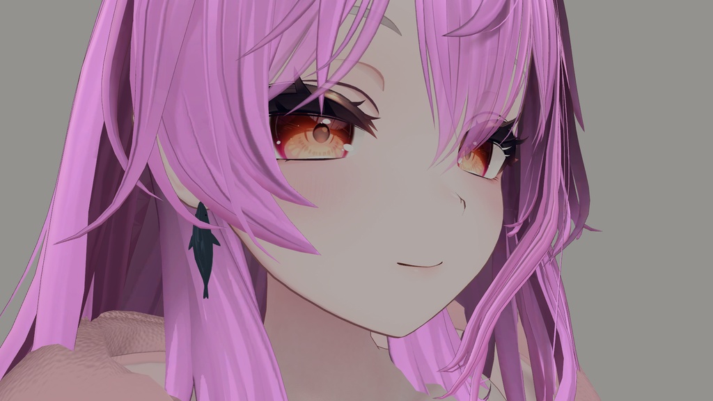 【VRC想定】さめイヤリング