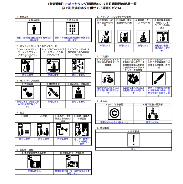 【VRC想定】さめイヤリング
