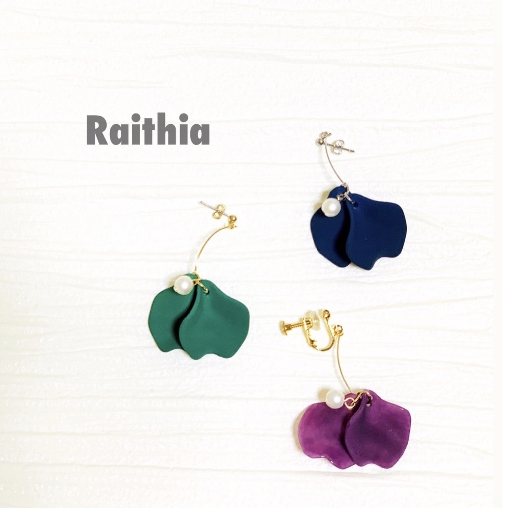 【忍たま/nntm】フラワーペタルピアス/イヤリング《1年生,先生,ドクタケ》