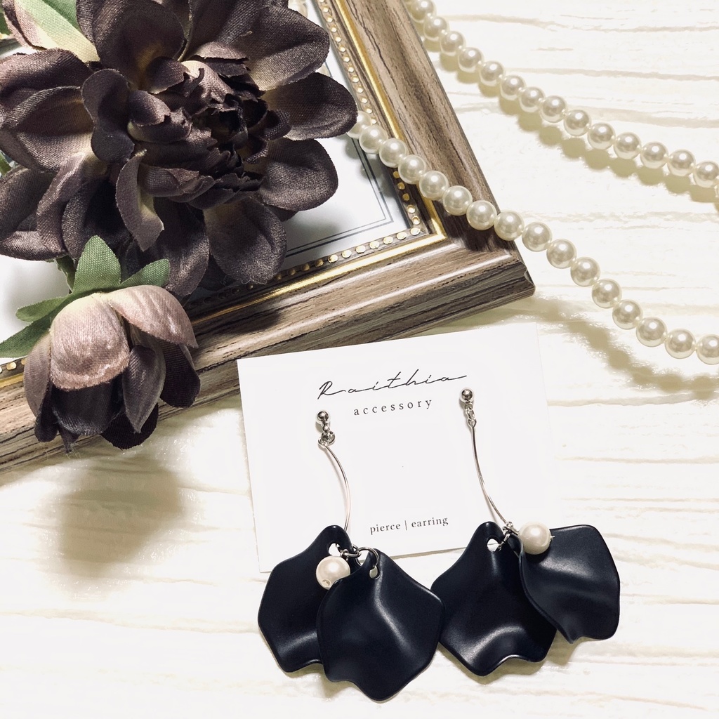 【忍たま/nntm】フラワーペタルピアス/イヤリング《1年生,先生,ドクタケ》