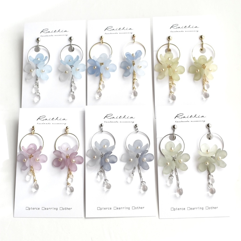 【nntm】【四五六】お花としずくのピアス/イヤリング【忍たま】