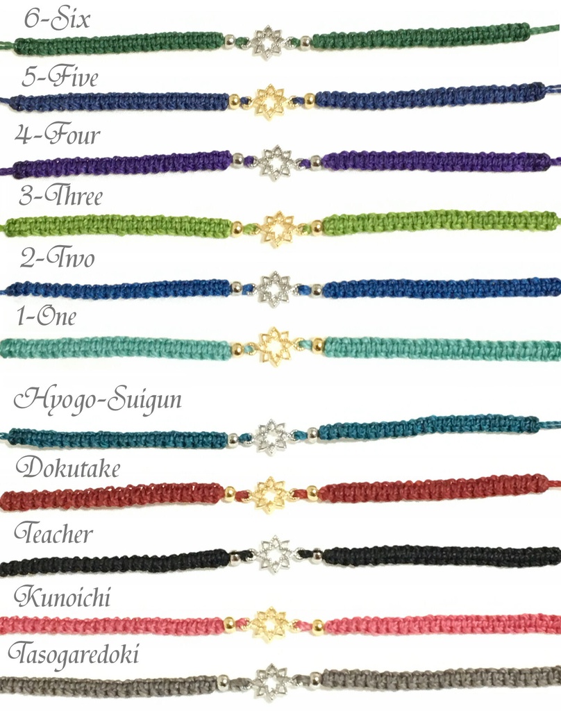 【再販】忍たまイメージカラー コードブレスレット