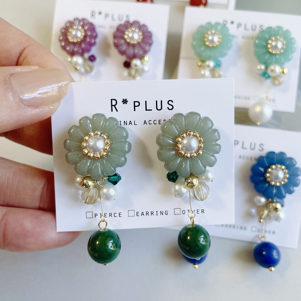 キャンディフラワーピアス【nntm/忍たま イメージカラー】