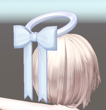 リボンに天使の輪っか（ribbon halo）