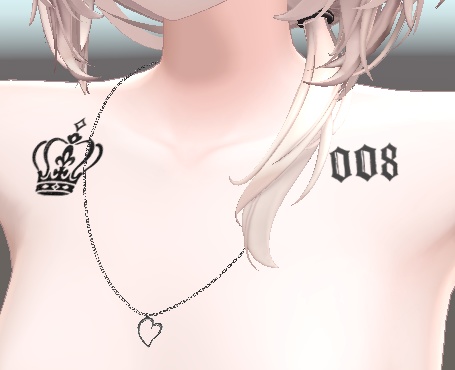 ハートネクレス【真央-mao-/りりか対応/無料】