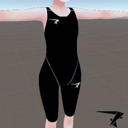 【マロンちゃん用】競泳水着(ハーフスーツ)【無料】