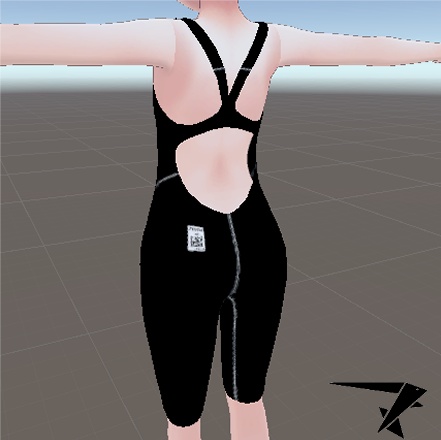 【マロンちゃん用】競泳水着(ハーフスーツ)【無料】