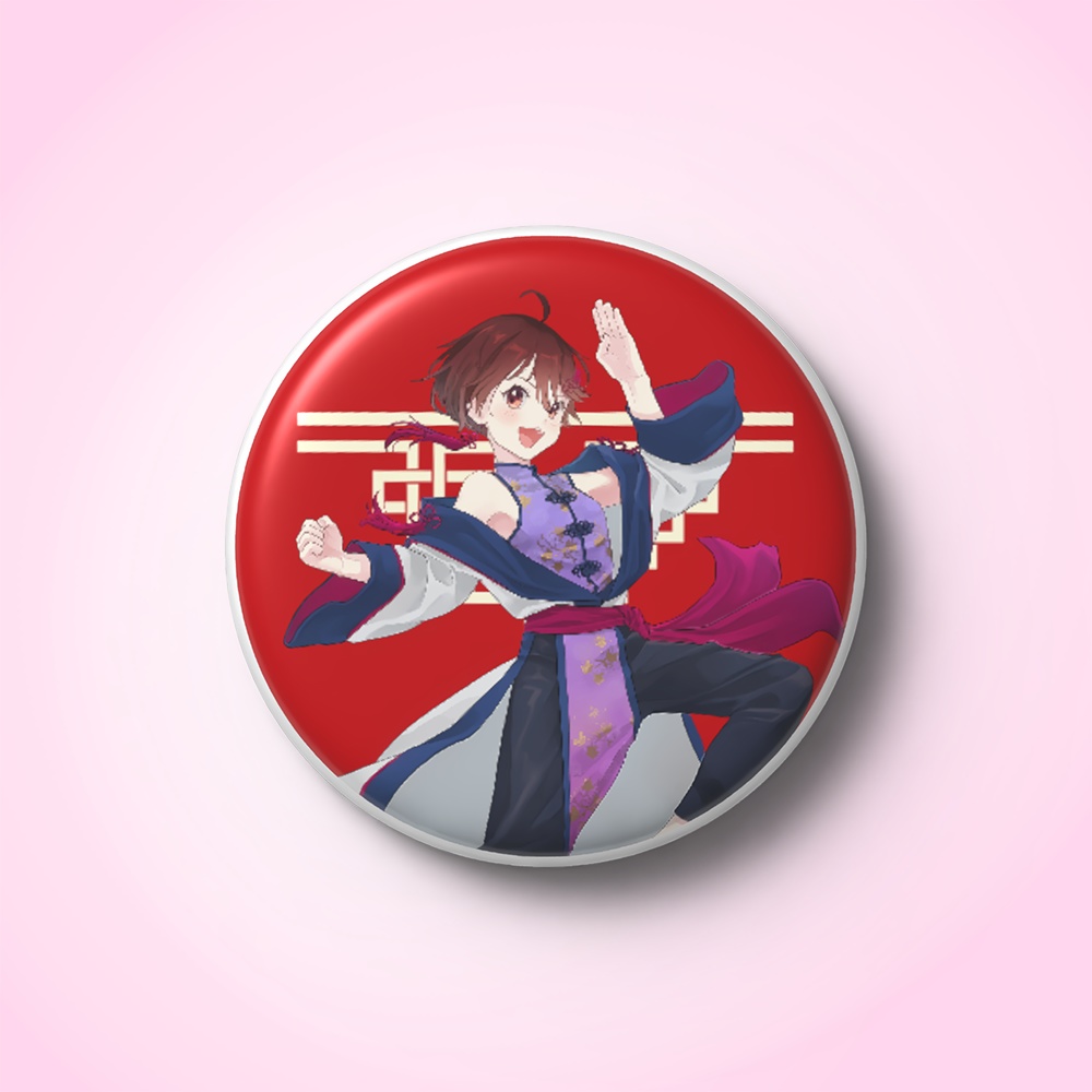 松風しあ 缶バッジ