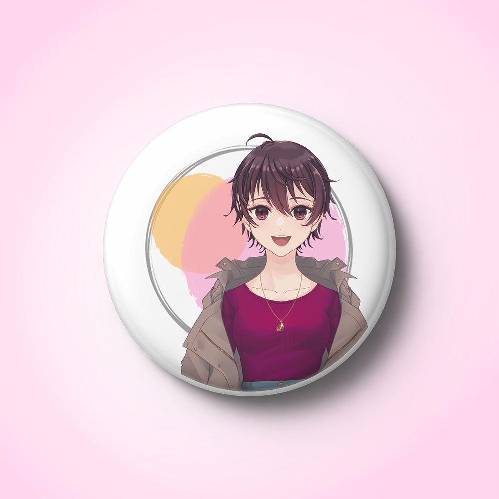 松風しあ 缶バッジ