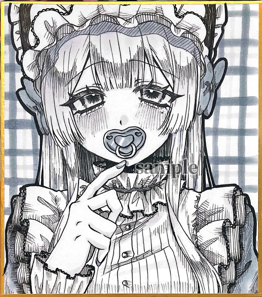オリジナルイラスト色紙01