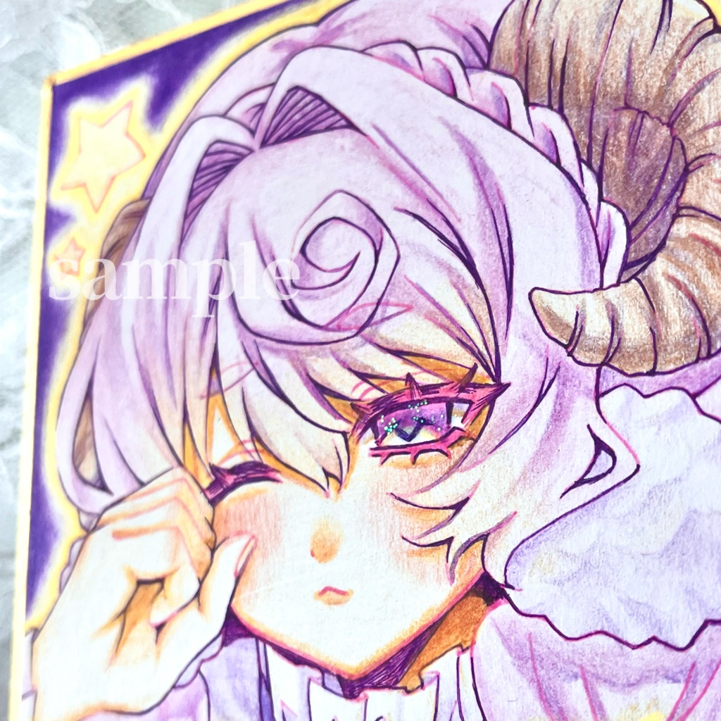 オリジナルイラスト色紙03