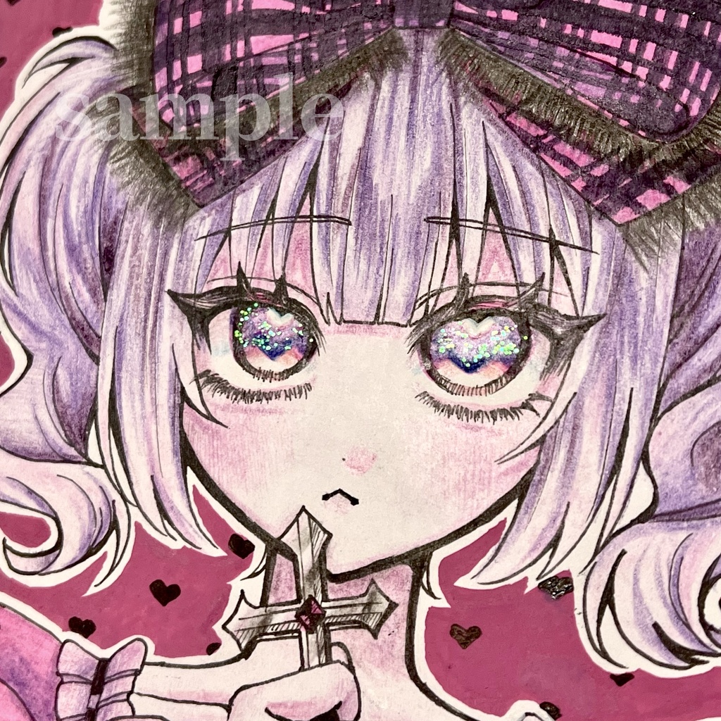 オリジナルイラスト色紙 04
