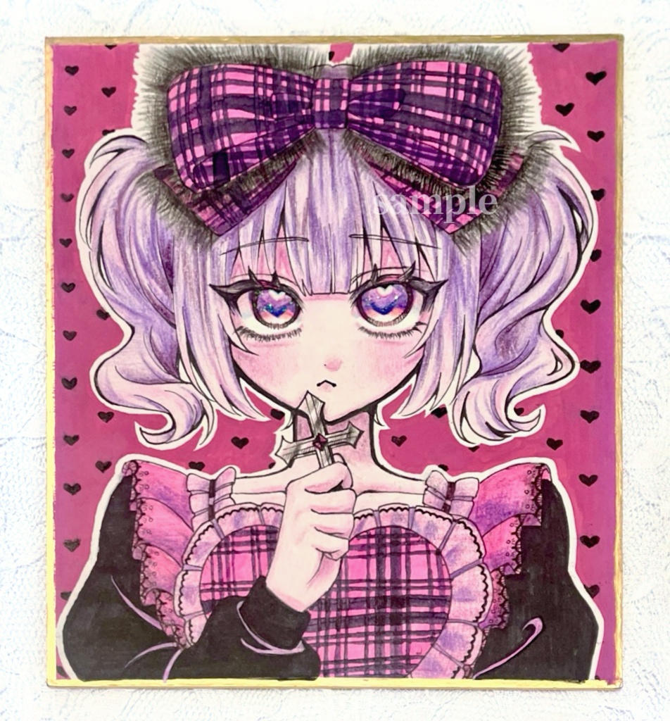 オリジナルイラスト色紙 04