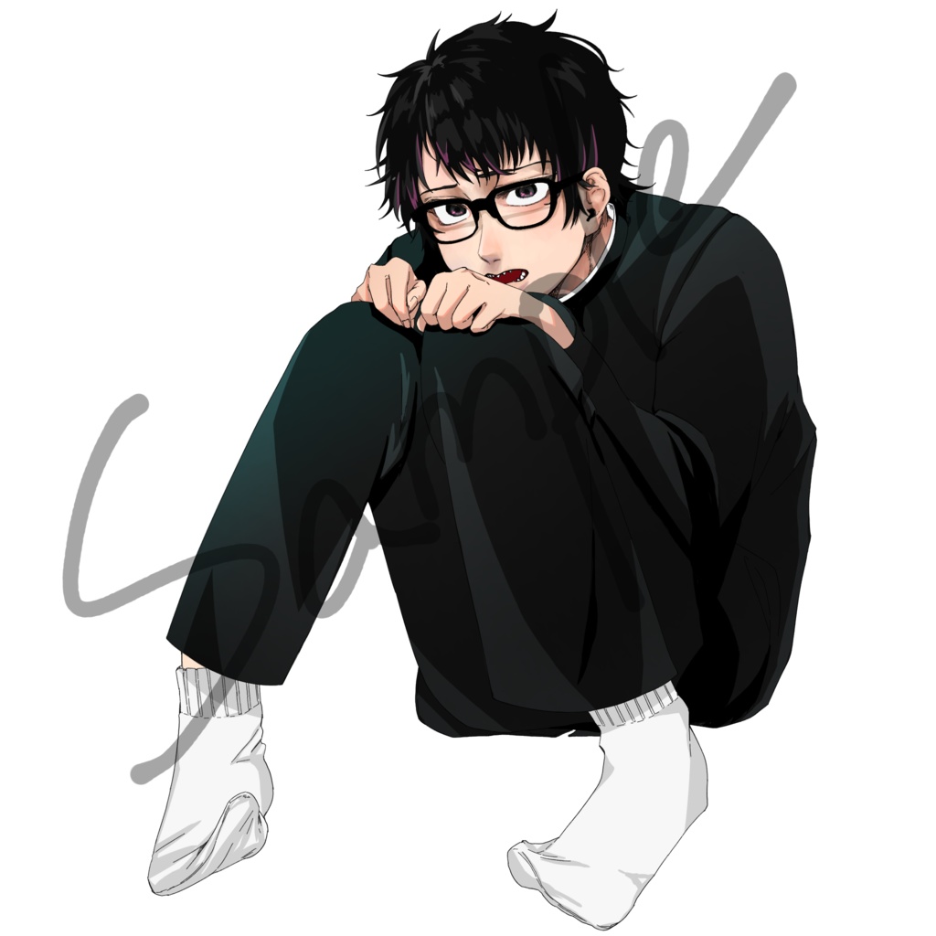 【中学生左右田】体操座りアクキー