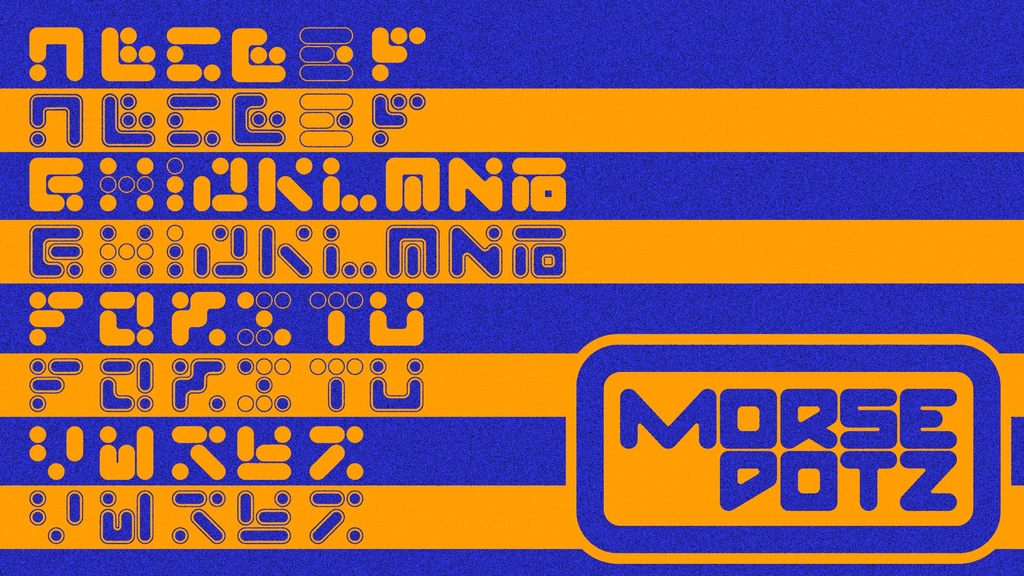 MorseDotz Font