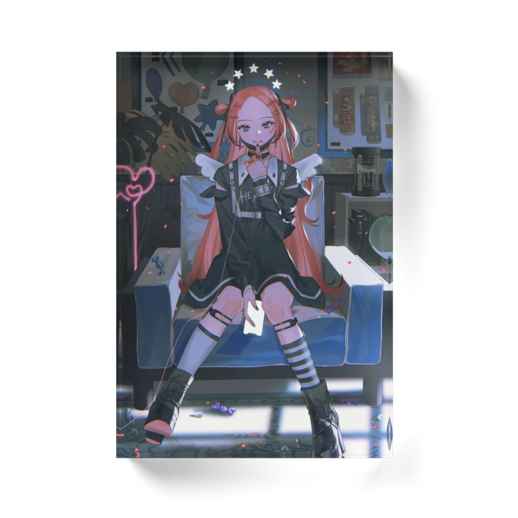 ”視線”アクリルブロック