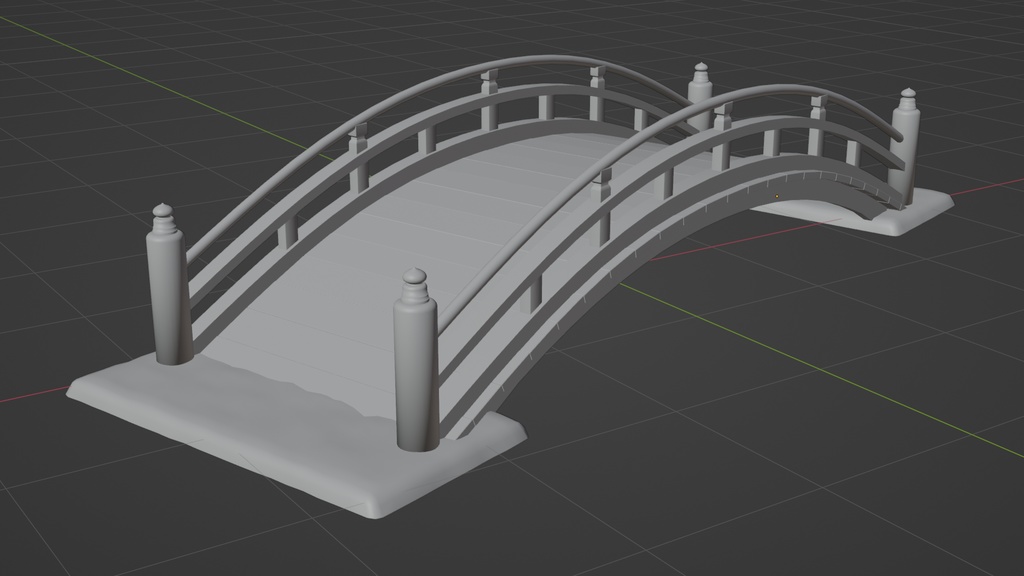 【和風】太鼓橋 - Japanese Style Bridge (無料あり)