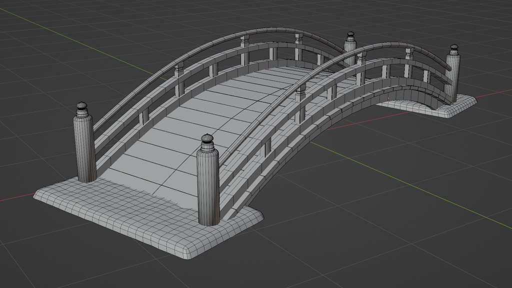 【和風】太鼓橋 - Japanese Style Bridge (無料あり)
