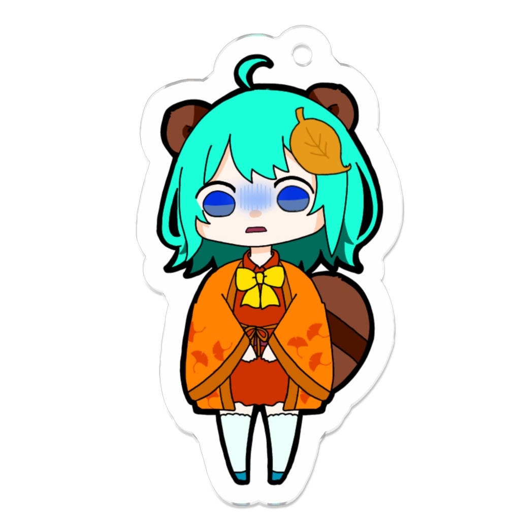 ぽんた アクリルキーホルダー どん引きお顔ver.