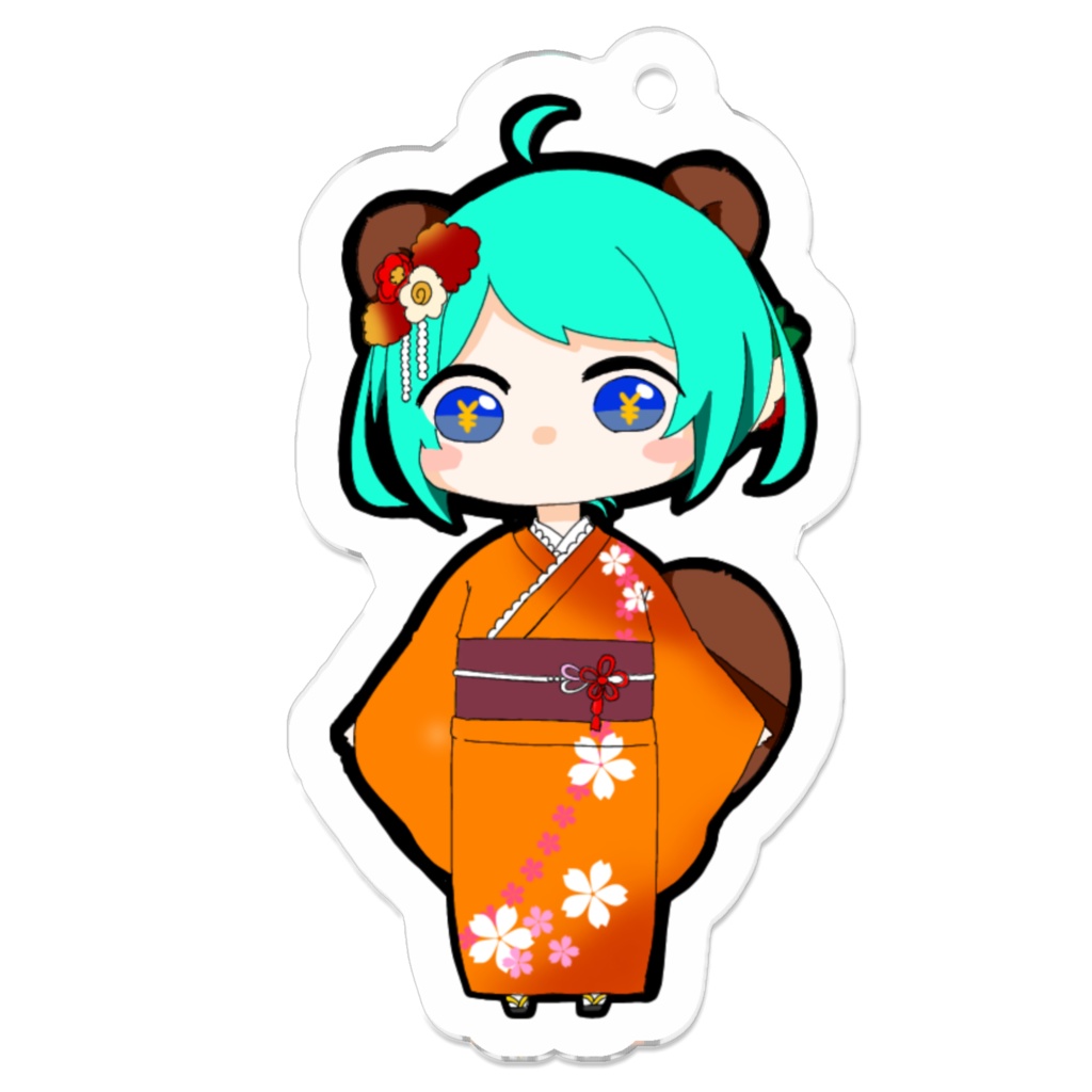 ぽんたアクリルキーホルダー1月ver.