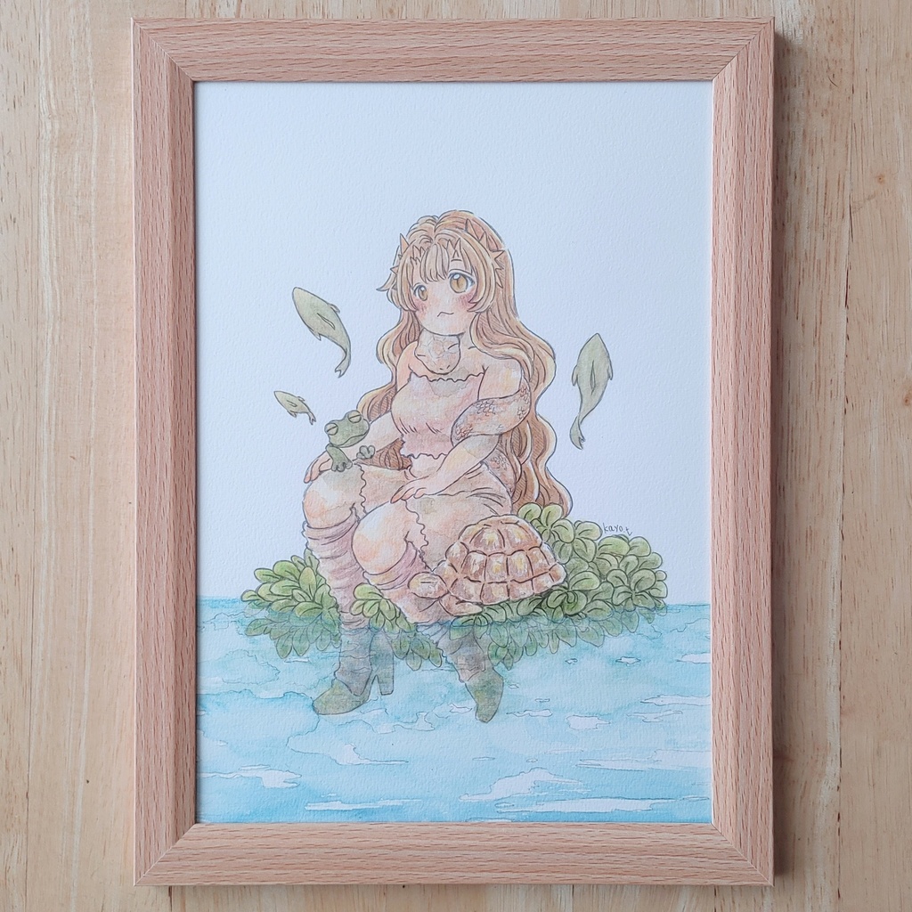 B5サイズ＊原画＊憩い