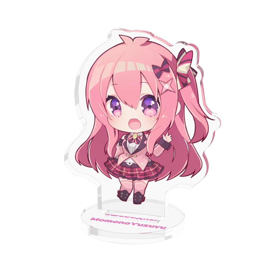 【桃々乃ゆずゆ】アクリルスタンドフィギュア（ミニキャラ）