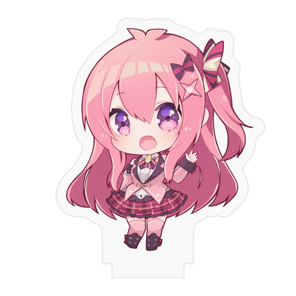 【桃々乃ゆずゆ】アクリルスタンドフィギュア(ミニキャラ)