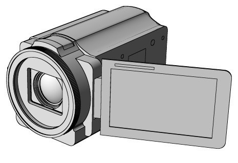 【可動】ビデオカメラ３Ｄ素材【コミスタ・クリスタ汎用】