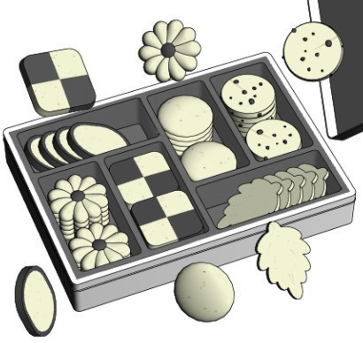 クッキー詰め合わせ３D
