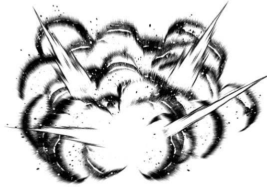 漫画用背景素材：【Clip Studio】爆発ブラシ - CLIP STUDIO用
