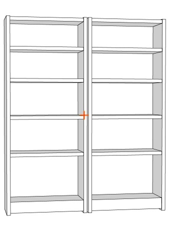 【クリスタ・コミスタ兼用】本棚3D素材