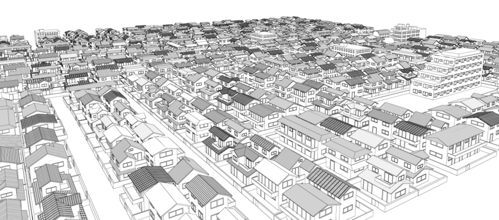 街並み3Dセット【lwo】【コミスタ・クリスタ】