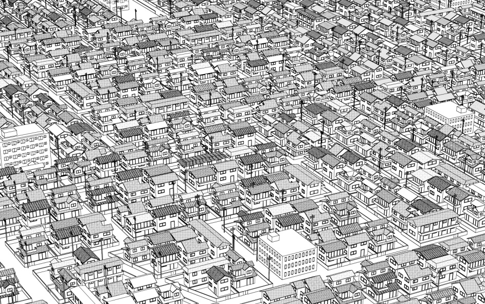 街並み3Dセット【lwo】【コミスタ・クリスタ】