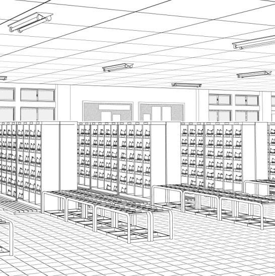 学校玄関３ｄ素材 クリスタ コミスタ素材製作所 Booth