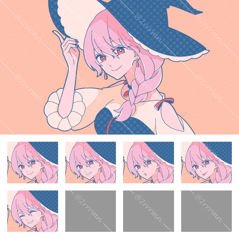 【表情5種】魔女のお姉さん【ニューレトロポップ】